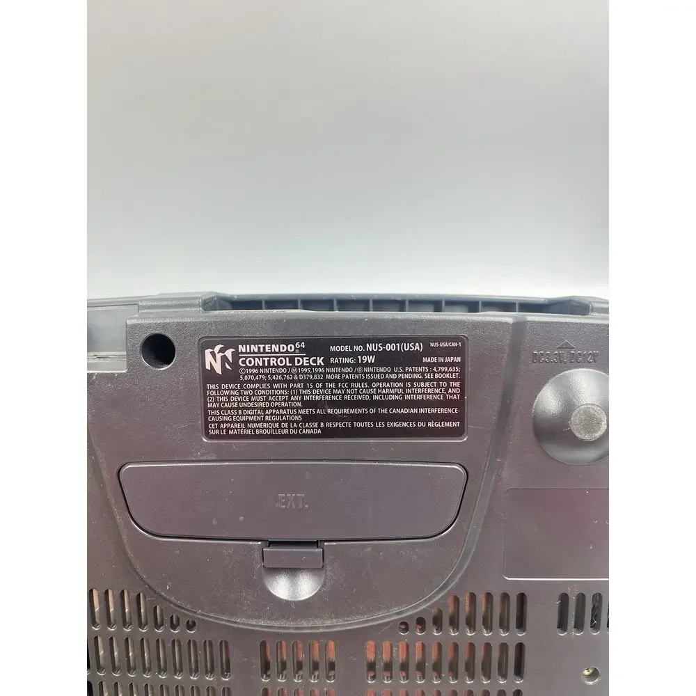 Nintendo 64 N64 Game Console Only NUS-001 Black - Tested & Working